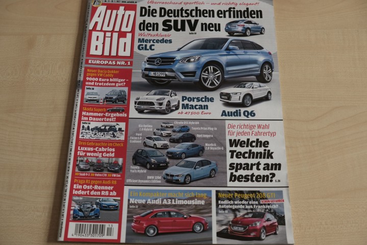 Deckblatt Auto Bild (13/2013)